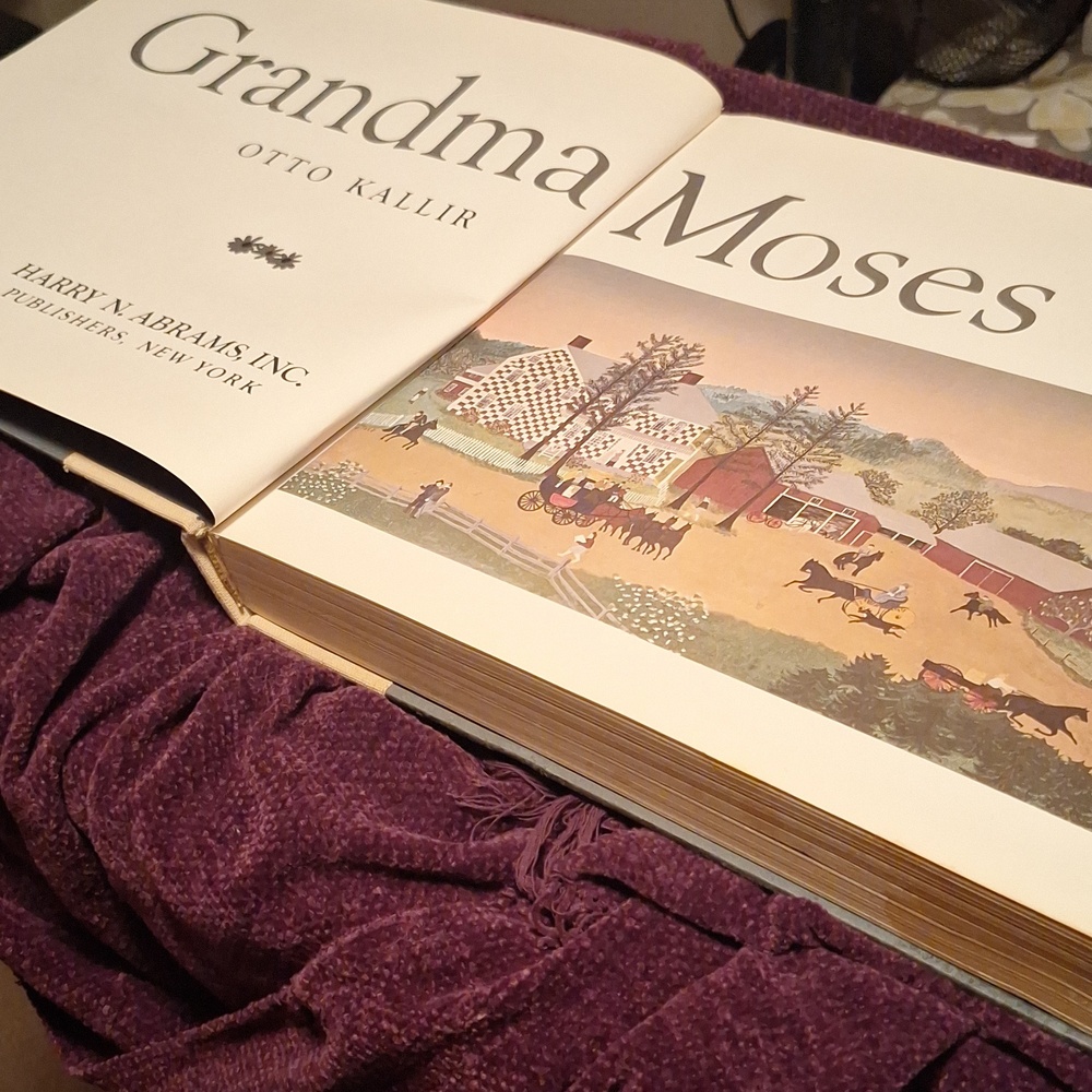 1973 Vintage  Copy Of Grandma Moses. Oversized  357 Pages Of Artwork